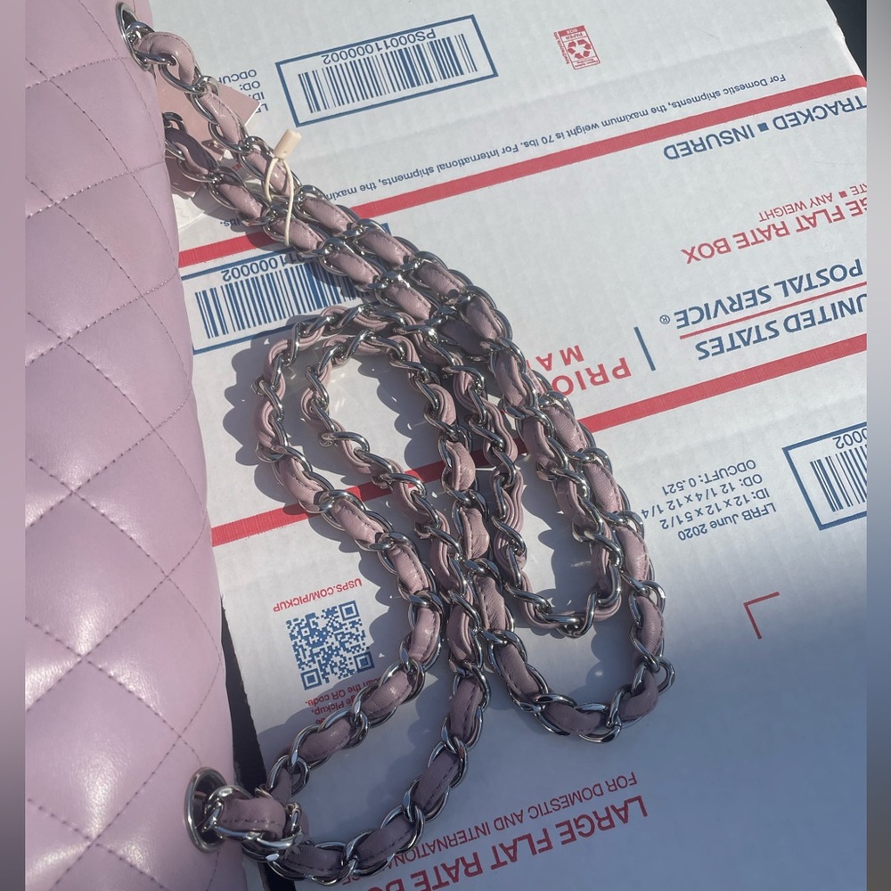 ππChanel Mauve Classic Double Flap Jumbo Bag - Picture 10 of 11